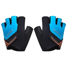 시마노 남성용 이스케이프 자전거 장갑, 블루, 1개