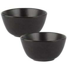 ERATO 鵝卵石造型碗 12cm, 黑色, 2個
