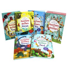 NEW) Lift-the-flap Questions and Answers big Board book 5set, usborne
