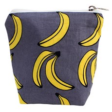 도트레코드 아이약 방수 파우치 지퍼형, 그레이 바나나