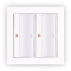 legrand 超寬中2腳燈型開關 白色, 1個