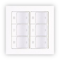 legrand 6出超寬無燈開關白色, 1個