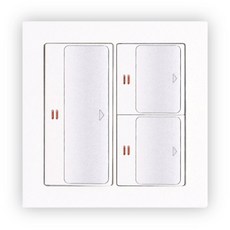 legrand 超寬中3燈型開關白色, 1個