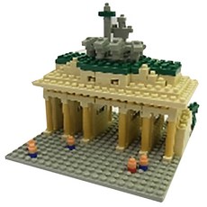 퍼즐사랑 브란덴부르크문 나노블록 300피스, 혼합 색상, 1개