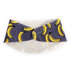 도트레코드 유아동용 그레이바나나 광목 스카프빕 바나나형