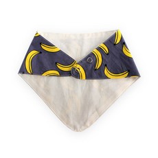 도트레코드 유아동용 그레이바나나 광목 스카프빕 삼각형