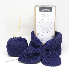 Mellowstory Nekki 圍巾編織套組, 午夜藍, 1套