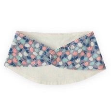 도트레코드 유아동용 가든플라워 광목 스카프빕 바나나형