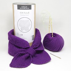 Mellowstory Nekki 圍巾編織套組, 紫色, 1套