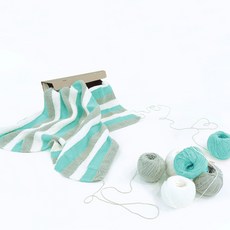 mellow DIY編織毯材料包, Mint, 1組