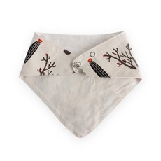 도트레코드 유아동용 빈티지선인장 광목 스카프빕 삼각형