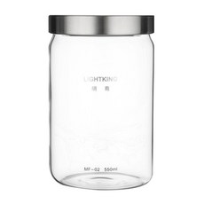 LIGHTKING 茶盒玻璃密閉容器MF-02, 1個, 550毫升