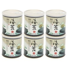 광천맛김 광천재래김 캔, 35g, 6개