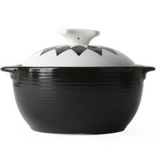 ERATO 陶瓷雙耳砂鍋+北歐風圖案鍋蓋, 小號(18.7cm), 1入