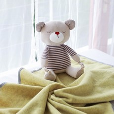 위드베베 코지 애착인형 블랭킷 L, 베이지(스너그베어)