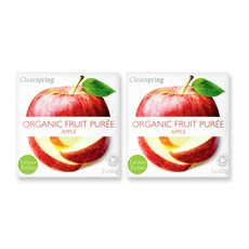 클리어스프링 영국 오가닉 과일 퓨레, 사과, 4개