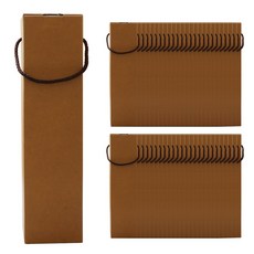 바람 무지 유리병 선물박스 한병용 1L, 혼합 색상, 50개