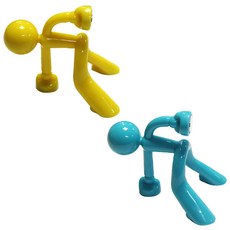 River Green 強力磁鐵鑰匙掛勾 2入組, 黃色, 藍色, 1套