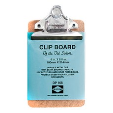 하이타이드 펜코 올드스쿨스타일 클립보드 미니사이즈, 실버, 1개