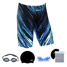 AQUATICA 男款選手用及膝泳褲組 BH02 5入