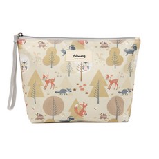 almaeng 拉鍊尿布收納袋, 米色 森林款(TDP03)