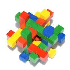 JS 레인보우 소마큐브 AT028, 혼합 색상, 1개