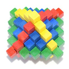 JS 레인보우 소마큐브 AT014, 혼합 색상, 1개