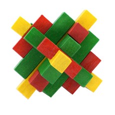 JS 레인보우 소마큐브 AT002, 혼합 색상, 1개