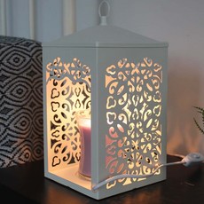 TO PLACE 復古造型香氛燭燈+鹵素燈泡, 白色