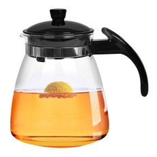 SIMAX 可直火加熱耐熱玻璃茶壺 黑色, 1600毫升, 1個