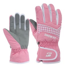 SNOWFIT 女士滑雪手套 SF-GA011, 粉色的