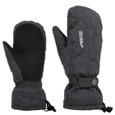 ARISE 女子滑雪板連指手套 AW-GA014, 黑色的