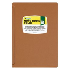 하이타이드 펜코 볼펜꽂이 포함 노트 폴리오 파일 A6, 브라운, 1개