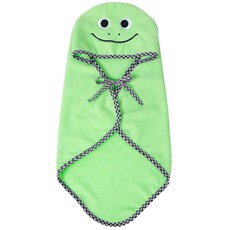 펫코디 반려동물 컬러풀 목욕타올가운, 그린, 1개