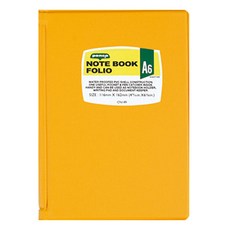 하이타이드 펜코 볼펜꽂이 포함 노트 폴리오 파일 A6, 옐로우, 1개