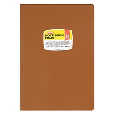 하이타이드 펜코 볼펜꽂이 포함 노트 폴리오 파일 A5, 브라운, 1개