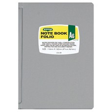 하이타이드 펜코 볼펜꽂이 포함 노트 폴리오 파일 A6, 그레이, 1개