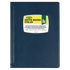 하이타이드 펜코 볼펜꽂이 포함 노트 폴리오 파일 A6, 네이비, 1개