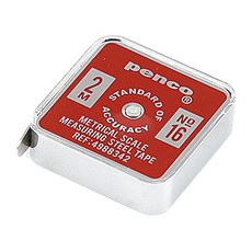 하이타이드 펜코 포켓 줄자 레드, 2m, 1개