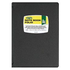 하이타이드 펜코 볼펜꽂이 포함 노트 폴리오 파일 A6, 블랙, 1개