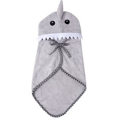 펫코디 반려동물 컬러풀 목욕타올가운, 그레이, 1개