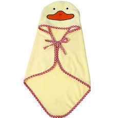 펫코디 반려동물 컬러풀 목욕타올가운, 옐로우, 1개