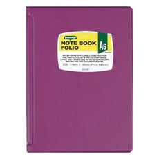 하이타이드 펜코 볼펜꽂이 포함 노트 폴리오 파일 A6, 퍼플, 1개