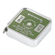 하이타이드 펜코 포켓 줄자 카키, 2m, 1개