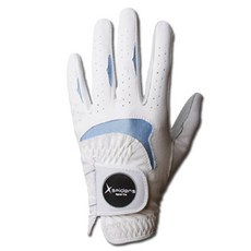 xspiders 女士半羊皮皮革高爾夫手套 左手用, 混色, 1個