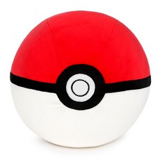 PoKeMoN 寶可夢 精靈球絨毛娃娃, 20cm, 紅色 + 白色, 1個