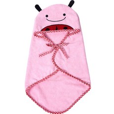 펫코디 반려동물 컬러풀 목욕타올가운, 핑크, 1개