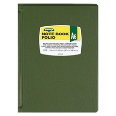 하이타이드 펜코 볼펜꽂이 포함 노트 폴리오 파일 A6, 카키, 1개