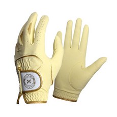 xspiders 可水洗雨天高爾夫手套 雙手用, 黃色, 2組