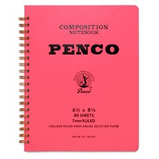 하이타이드 펜코 코일 노트 라지, 레드, 1개